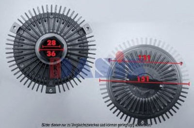 AKS DASIS 128260n -  Сцепление, вентилятор радиатора